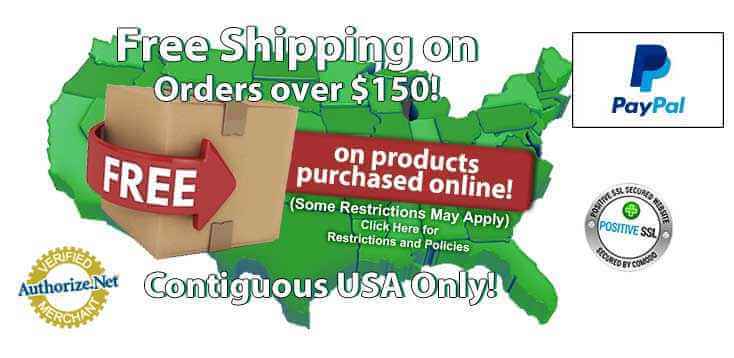 Free Shipping for Orders Over $150