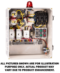 Duplex Grinder Control Panel - 208/240 Single-Phase (Separate Pump & Control Circuit)
