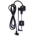 Vertical Float Switch - 10 Foot - 5 Inch Pumping Range - Normally Open - 120 VAC Piggyback Plug