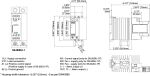 MDI Single Pole SSR Dimensions with Heat Sink