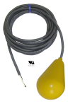 Heavy Duty Avocado Float Switch - 50 Foot - Normally Closed - Wide Angle - Skived Cord Ends