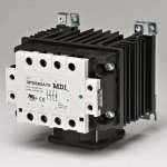 Solid State Relay - 75 AMP - 2 Pole or 3 Pole - DC Control - Standard Back-plate - 24 VDC Fan