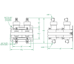 4 Pole Normally Open 35 AMP Dimensions