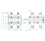 4 Pole Normally Closed 60 AMP Dimensions