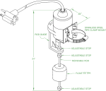 MDI Vertical Switch Dimensions