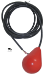 Pilot Duty | Control Avocado Float Switch - 50 Foot - Double Throw - Narrow Angle - Skived Cord Ends