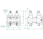 4 Pole Normally Open 60 AMP Dimensions