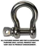 Shackle - Stainless Steel - For Chain Size 0.50 (1/2) Inch - 4,000 lbs SWL - Flo Pro