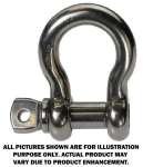 Shackle - Stainless Steel - For Chain Size 0.125 (1/8) Inch - 660 lbs SWL - Flo Pro