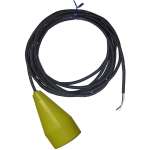 Yellow Foam Filled Mercury Sewage Float - 20 Foot Cord - 13 AMPS @ 120 VAC - Normally Closed - Narrow Angle