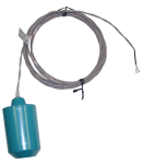 High Temp Float Switch - 40 Foot - 225°F/107°C - Normally Open - Wide Angle - Skived Cord Ends