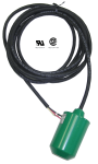 Pilot Duty | Control Float Switch - 40 Foot - Tetherless | Internally Weighted - Double Throw - Narrow Angle - Skived Cord Ends