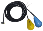 Double Avocado Float Switch - 20 Foot - 120 VAC with Piggyback Plug - Normally Closed - 60 Inch Pumping Range