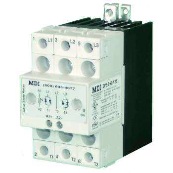 MDI 2 Pole 25 AMP SSR with Heat Sink
