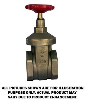 Flo Pro 3" Brass Gate Valve