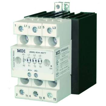 MDI 3 Pole 30 AMP SSR with Heat Sink